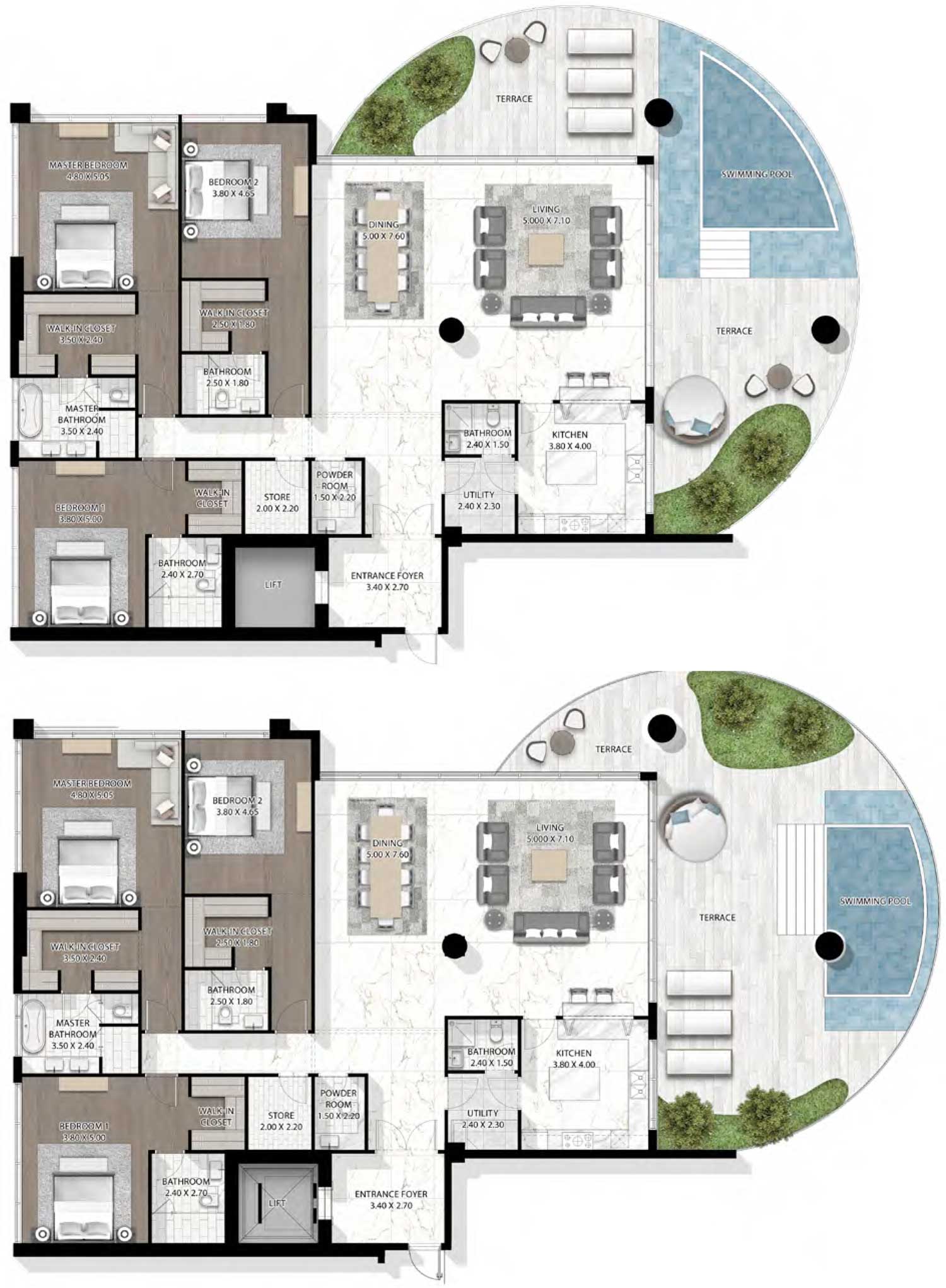 Damac Cavalli Couture floor plan
