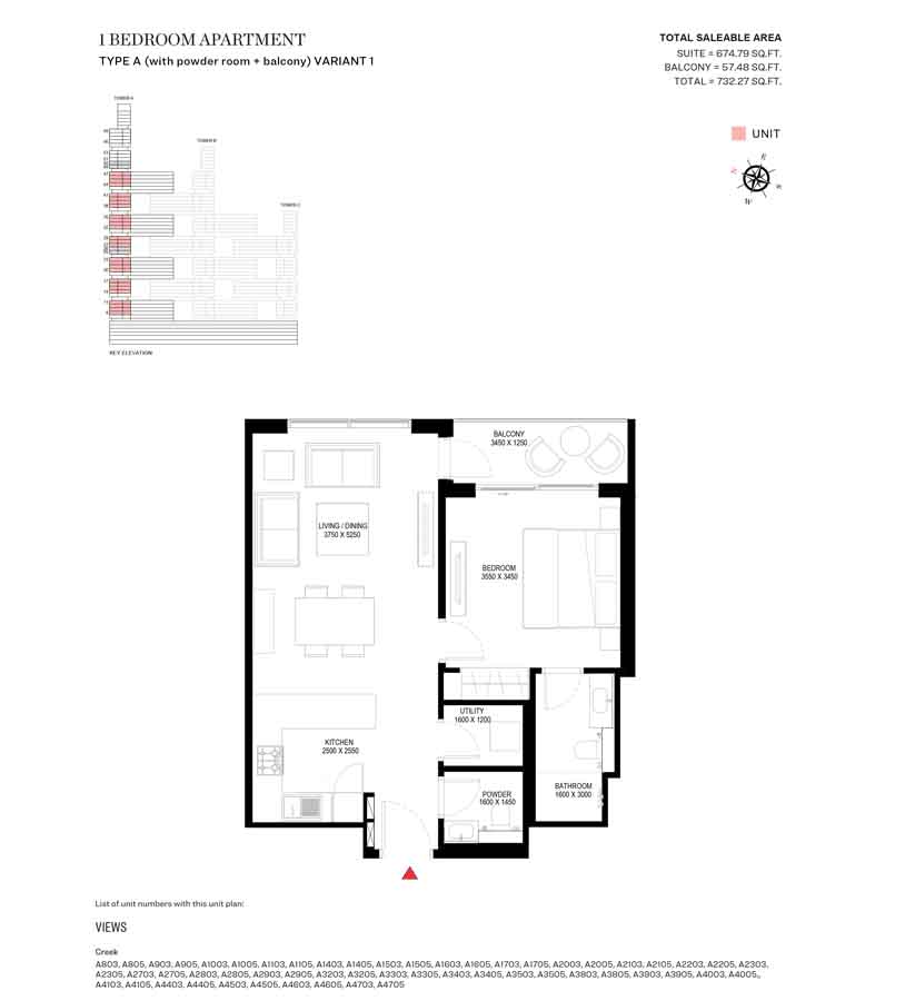 Sobha One floor plan