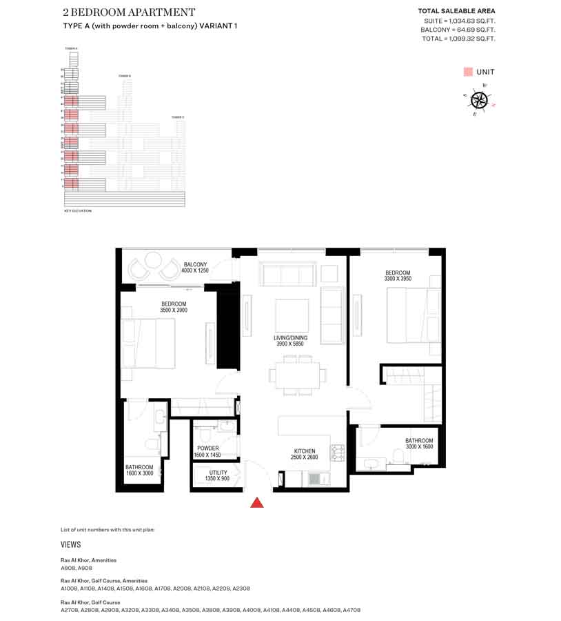 Sobha One floor plan
